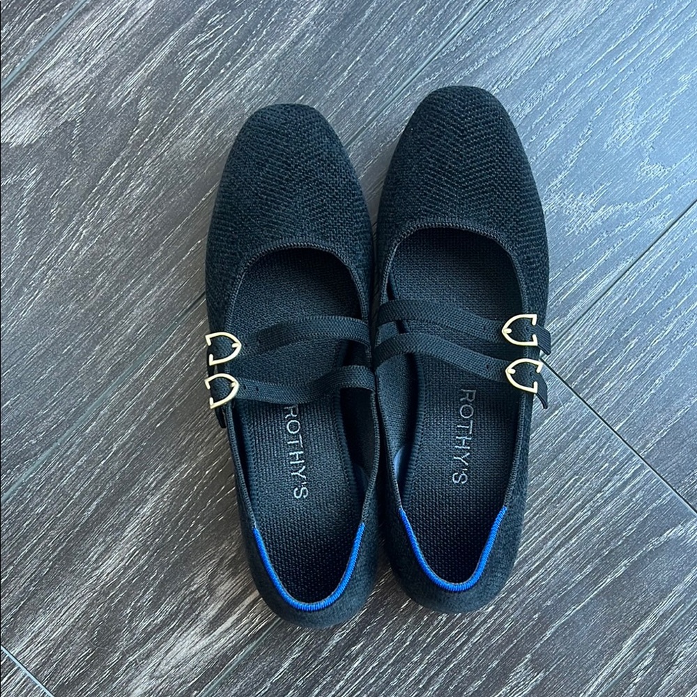 Rothy's:  The ReVelvet Double Buckle Mary Jane